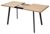 Стол ФИН 120 дуб канзас, черный каркас