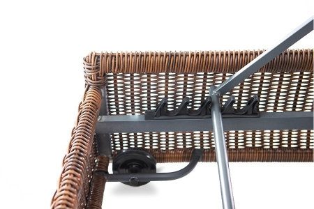 Шезлонг "Рим" с подушкой, цвет коричневый