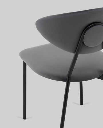 Стул обеденный Квинси велюр темно-серый