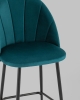 Стул полубарный Логан SN велюр изумрудный