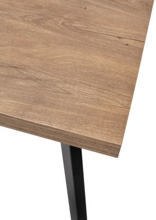 Стол BRICK M 140 дуб канзас, черный
