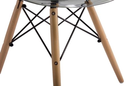 Стул Eames прозрачный серый
