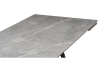 Керамический стол Вилсон 140(200)х80 серый мрамор larka grey, черный
