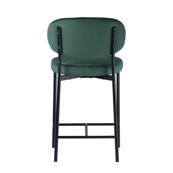 Стул полубарный MASO велюр зеленый