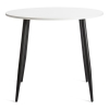 Стол URANUS ЛДСП, металл, 90x90x77 см, белый, черный