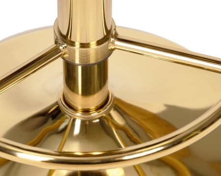 Набор 2 шт Табурет барный BRUNO GOLD, пудрово-розовый велюр (MJ9-32)