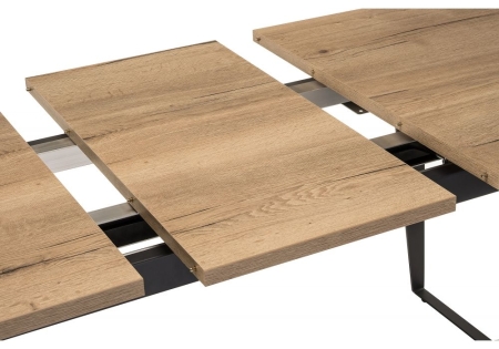 Стол Кхал галифакс графит, натуральный