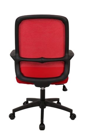 Операторское кресло Bamboo сетка красный