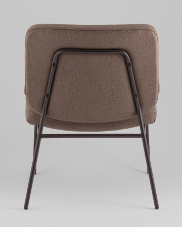 Кресло Эбигейл велюр коричневый, каркас серо-коричневый