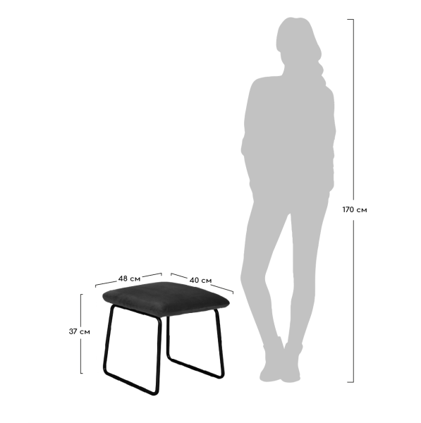 Оттоманка ALEX пудровый