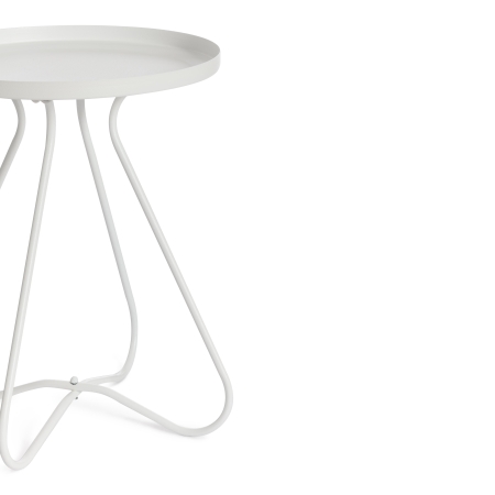 Столик журнальный GLAND металл, 40*40*45 см, белый