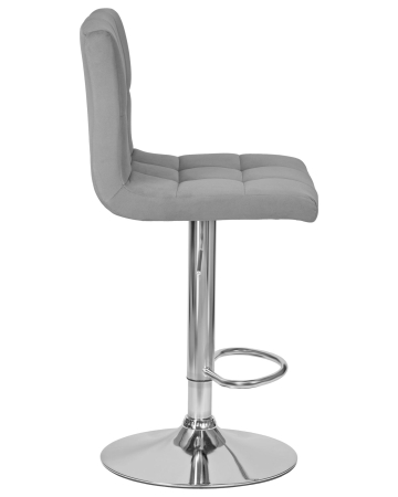 Набор 2 шт Стул барный CANDY, серый велюр (MJ9-75)