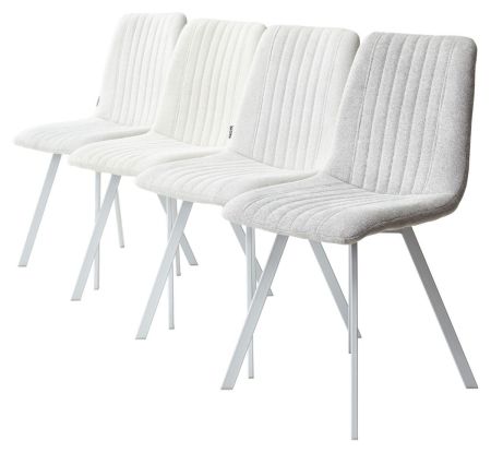 Стул ELVIS WZ2042-18 белая галька, белый каркас