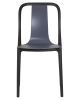 Стул обеденный ADAM черный, серо-голубой