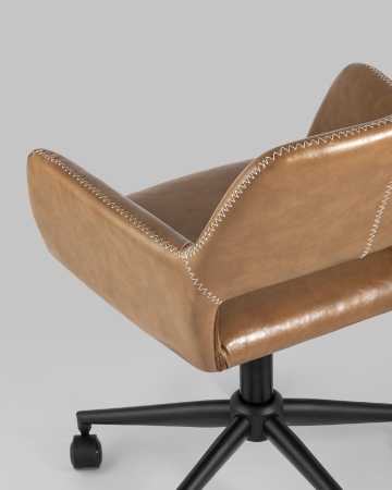 Кресло компьютерное Филиус экокожа коричневый