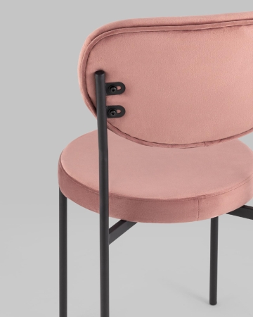 Стул Барбара велюр пыльно-розовый
