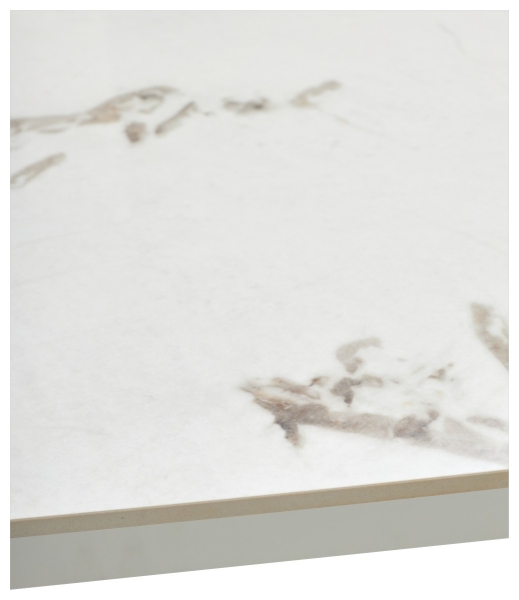 Стол CORNER 120 GLOSS GOLDEN JADE SOLID CERAMIC, WHITE