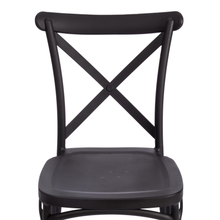 Стул CROSS (mod. PL24) пластик, 48х58х89 см, черный