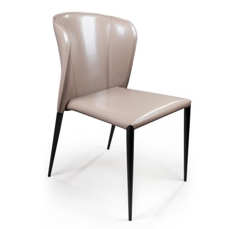 Стул Albert (Альберт) кожа капучино