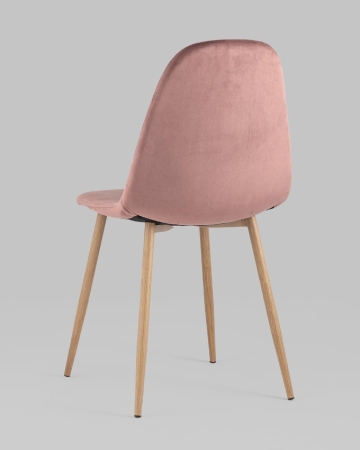 Стул Валенсия велюр пыльно-розовый