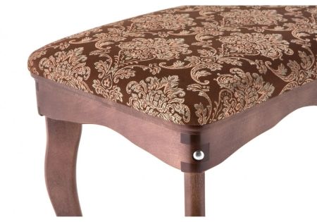 Банкетка Амадео орех с узором на сиденье