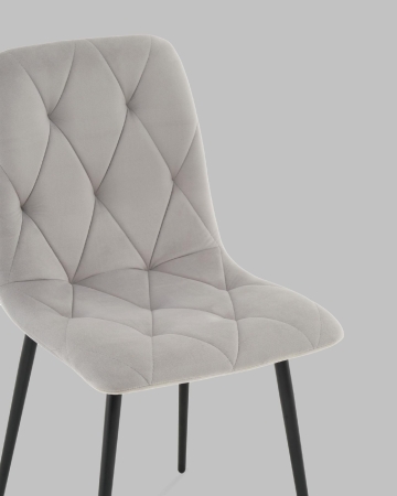 Стул Одди Diamond велюр светло-серый