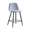 Стул полубарный 350S голубой TD3052-4, черный