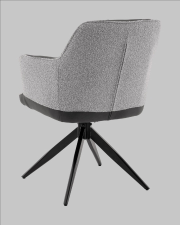 Стул обеденный Naya серый экокожа букле