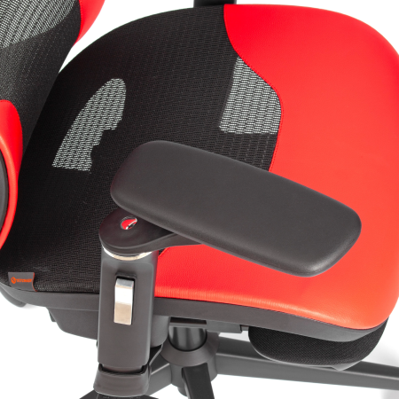 Кресло KingCobra черный и красный