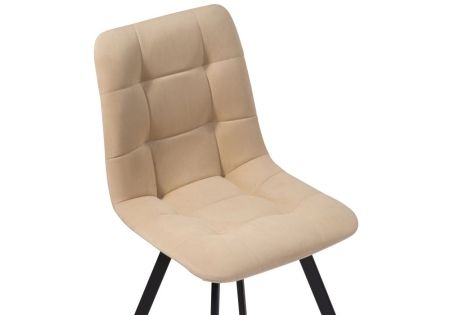 Обеденная группа Эделин бежевый, дуб делано темный, черный матовый