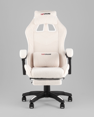 Кресло спортивное TopChairs MG-7019 букле белый фото в интернет-магазине Stoolmarket