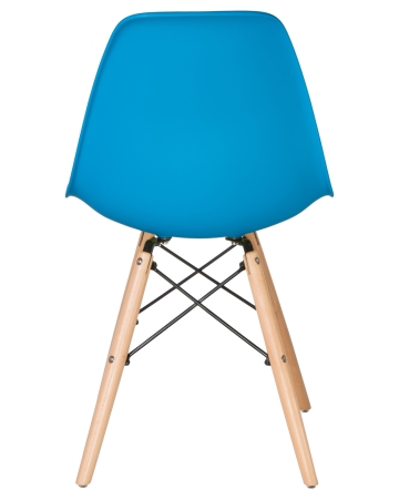 Стул обеденный LMZL-PP623 ножки светлый бук сиденья голубой