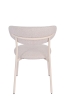 Стул обеденный Ayla серый с белыми ножками 2 шт.