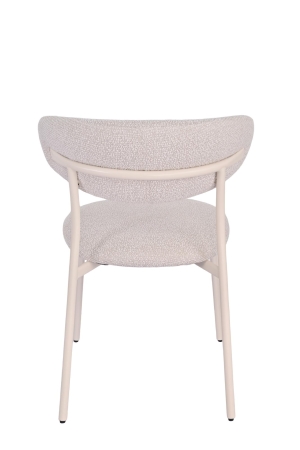 Стул обеденный Ayla серый с белыми ножками 2 шт.