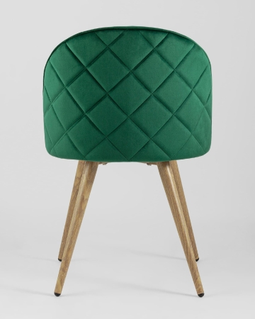 Стул Лион велюр с ромбами зеленый Стул Лион велюр с ромбами зеленый