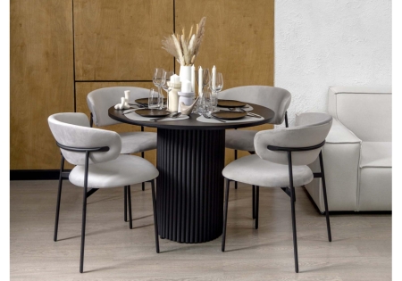 Стол деревянный Барел 110 черный, черный