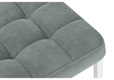 Барный стул Лофт катания дасти блю, белый матовый