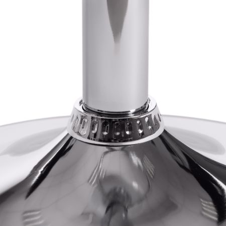 Стул барный AVIONIC (mod. KY712A) металл, экокожа, 45*53*86-107 см, белый и хром