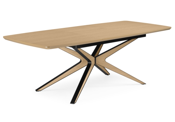 Стол деревянный Roxy 160(220)x90 светлый дуб