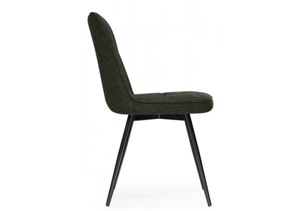 Стул на металлокаркасе Texas 4 поворотный темно-зеленый, черный