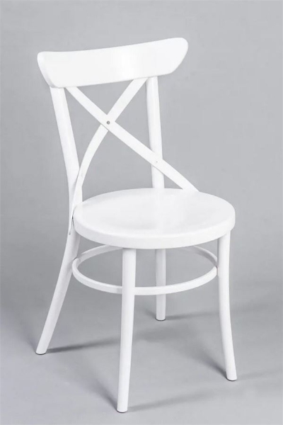 Стул венский Terra белый, жесткое сиденье