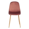 Стул BREEZE (mod. 4724) вельвет и металл, 44х53х87 см, коралловый и натуральный