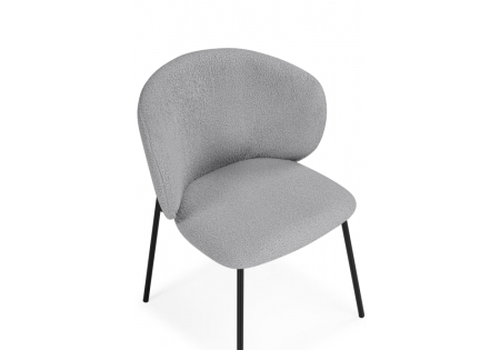 Стул на металлокаркасе Рикко серый (81 cloud), черный