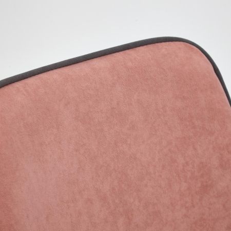 Кресло STYLE, флок, розовый