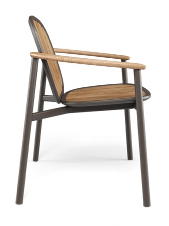 Кресло деревянное EMU Twins коричневый