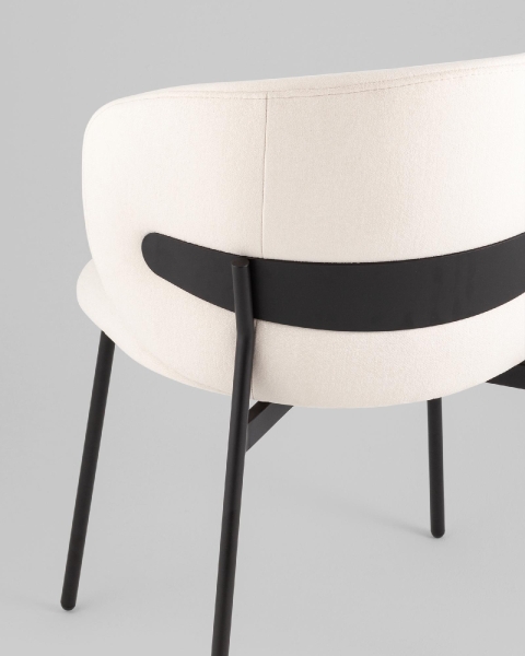 Стул Блейз велюр молочный