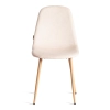 Стул BREEZE (mod. JSC-58) велюр и металл, бежевый и светлое дерево