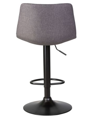 Стул барный TAILOR черный, серая ткань 188-55
