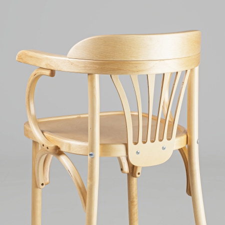 Деревянный стул Венский светлый тон с твердым сиденьем