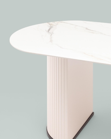 Стол обеденный Opera 160х90 белый